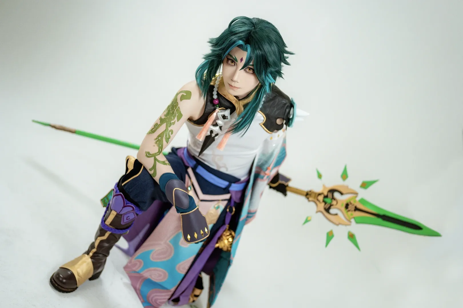 Genshin Impact, Selfie studio, Xiao cosplay, Conqueror of Demons, Lantern Festival cosplay - Image 6