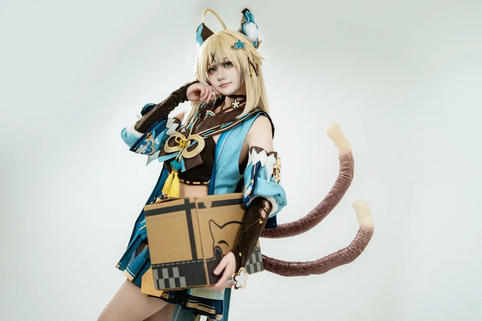 原神, 猫娘, cosplay摄影, 绮良良cos, 米游社 - 第6张