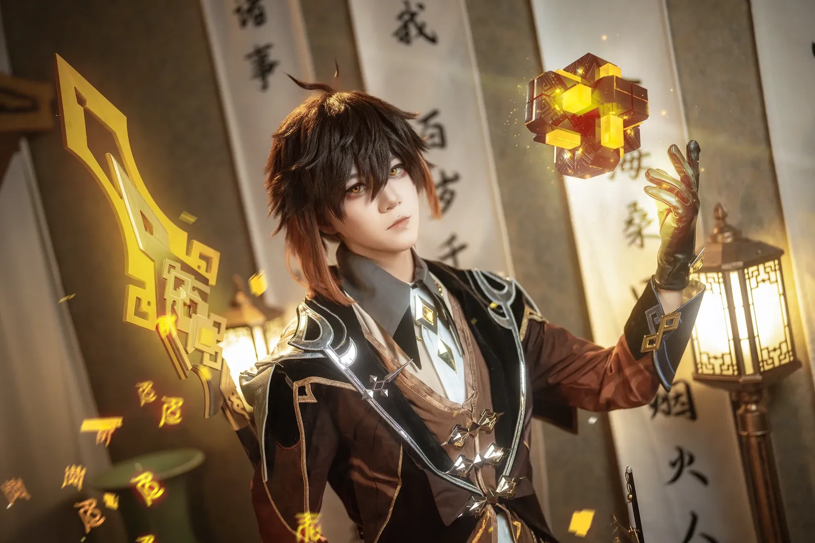 角色扮演, 原神, cosplay摄影, 钟离cos, 古风奇幻