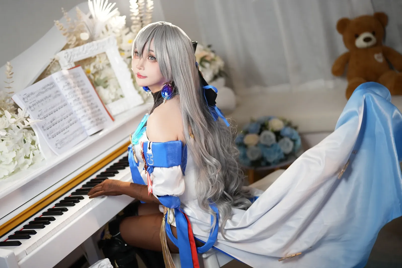 cosplay, 崩坏星穹铁道, 布洛妮娅cos, 丝袜穿搭, 银鬃铁卫 - 第2张
