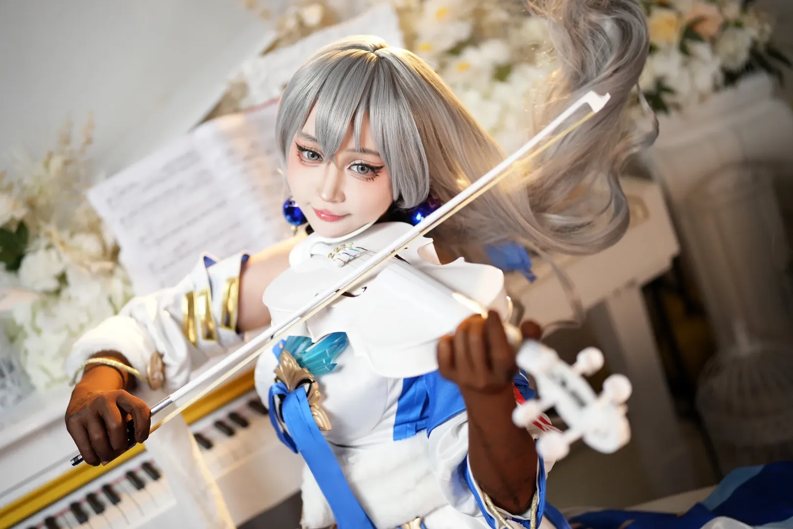 cosplay, 崩坏星穹铁道, 布洛妮娅cos, 丝袜穿搭, 银鬃铁卫 - 第5张