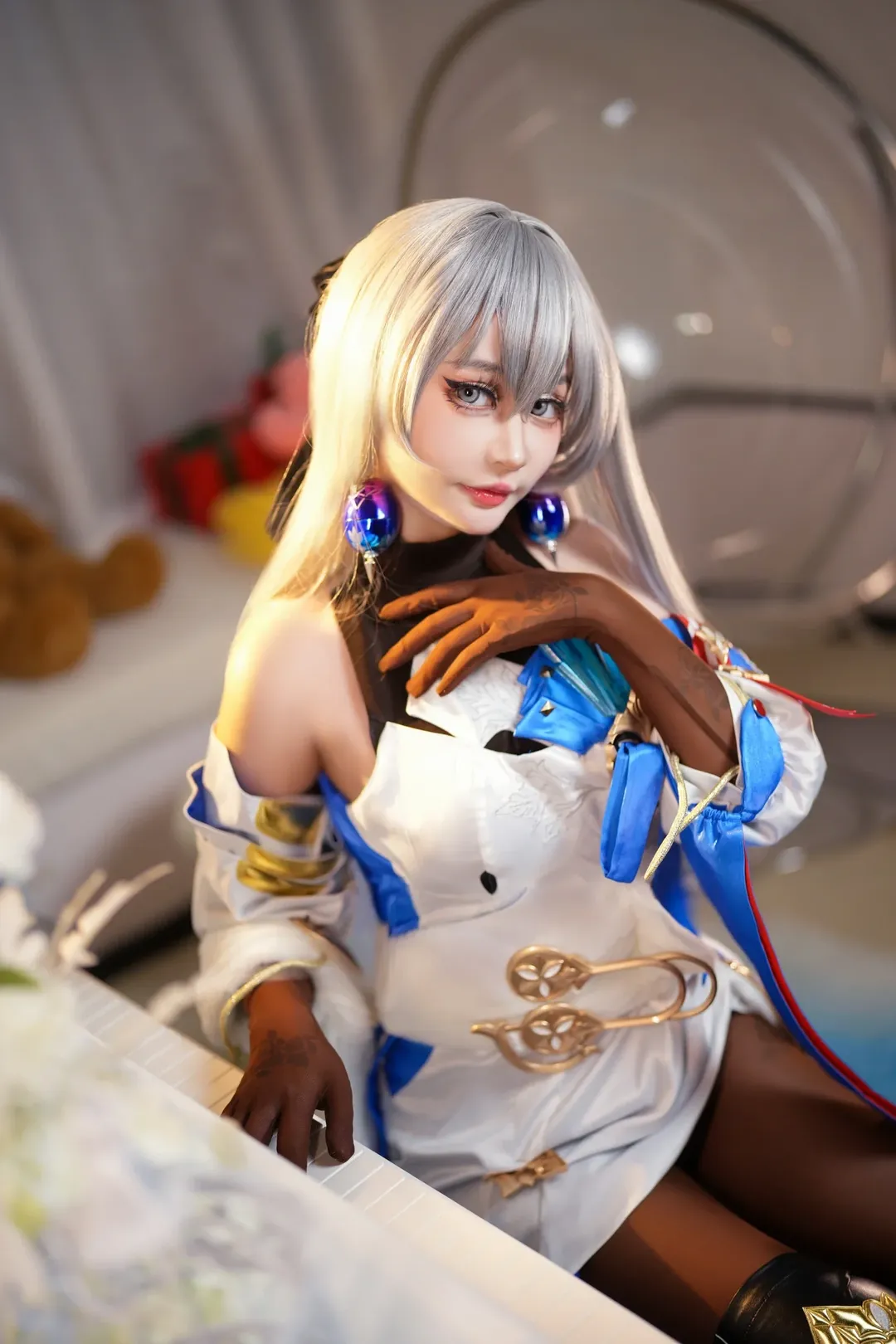 cosplay, 崩坏星穹铁道, 布洛妮娅cos, 丝袜穿搭, 银鬃铁卫 - 第7张