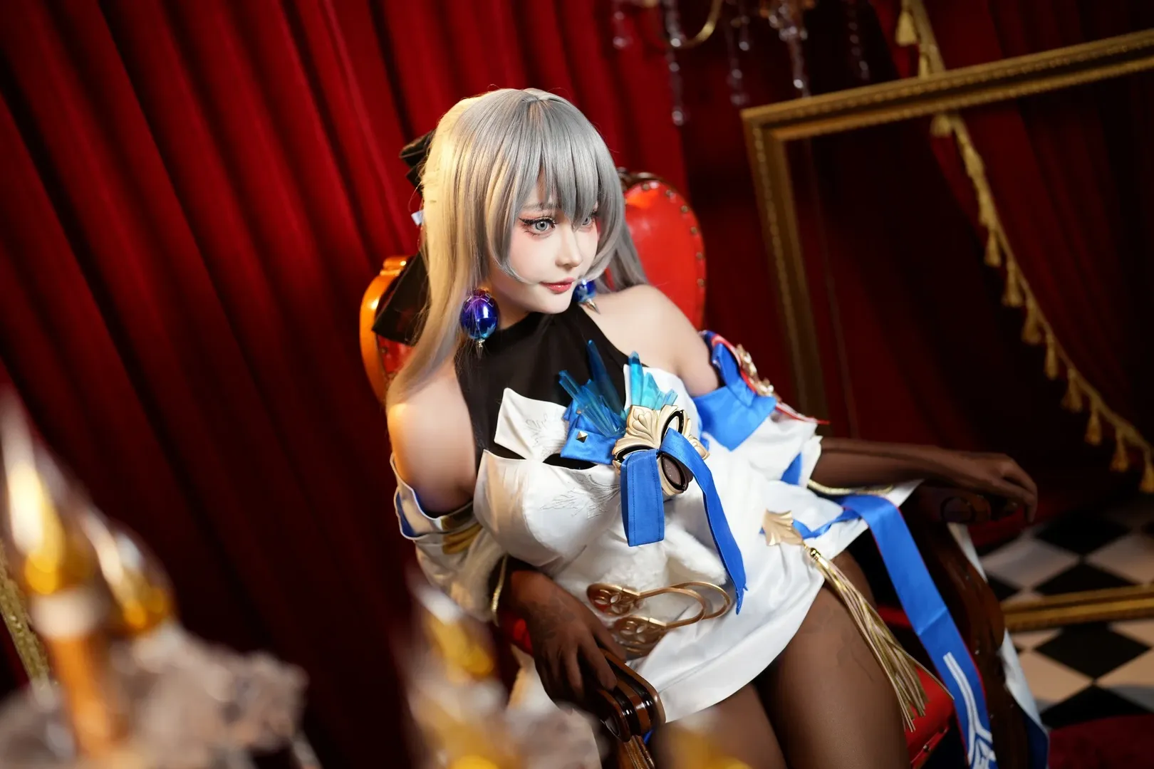 cosplay, 崩坏星穹铁道, 布洛妮娅cos, 丝袜穿搭, 银鬃铁卫 - 第9张