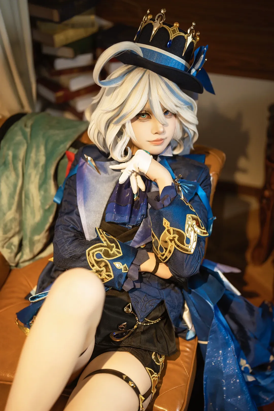原神, cosplay, 芙宁娜cos, 白丝穿搭, 高质感cos - 第1张