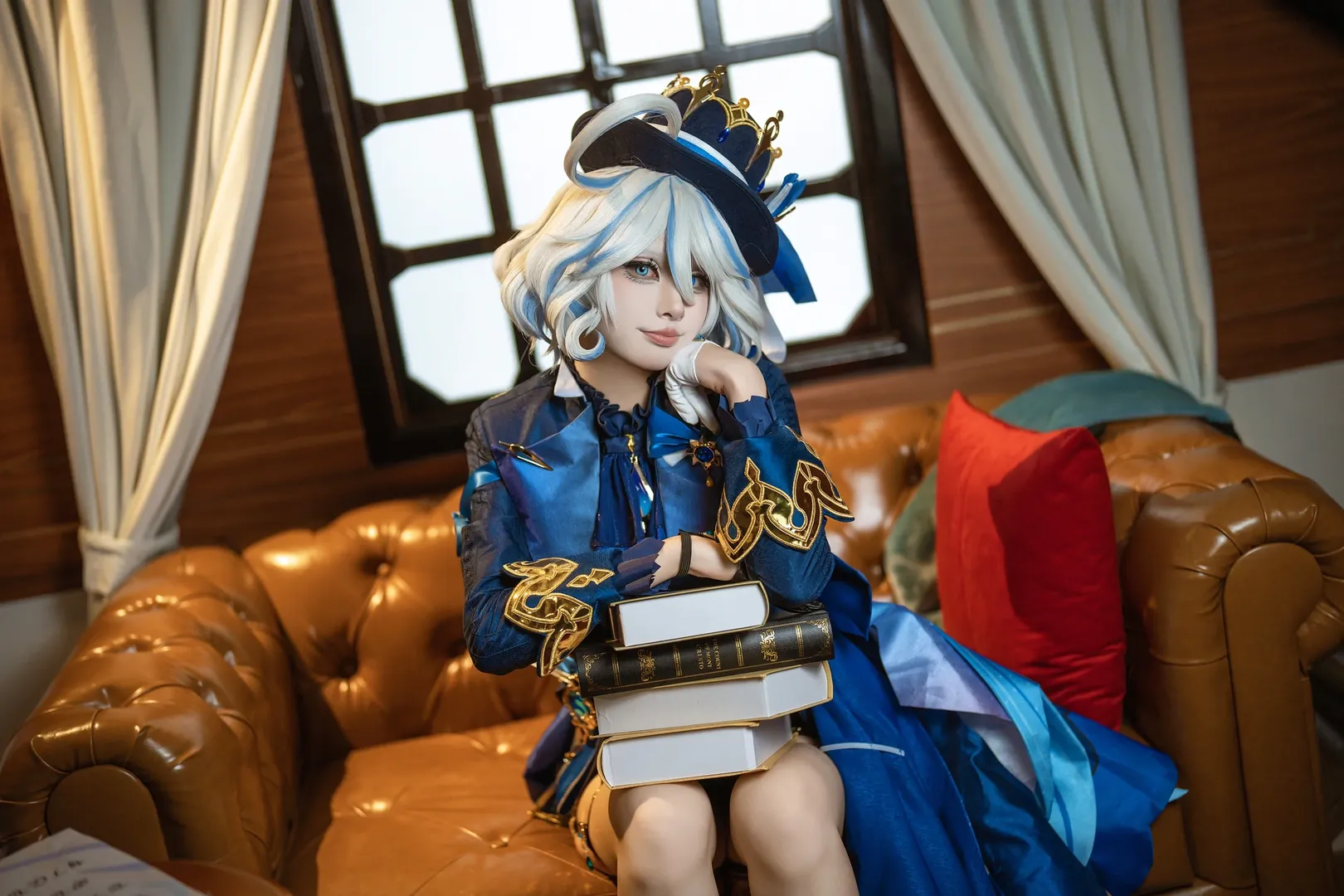 原神, cosplay, 芙宁娜cos, 白丝穿搭, 高质感cos - 第3张
