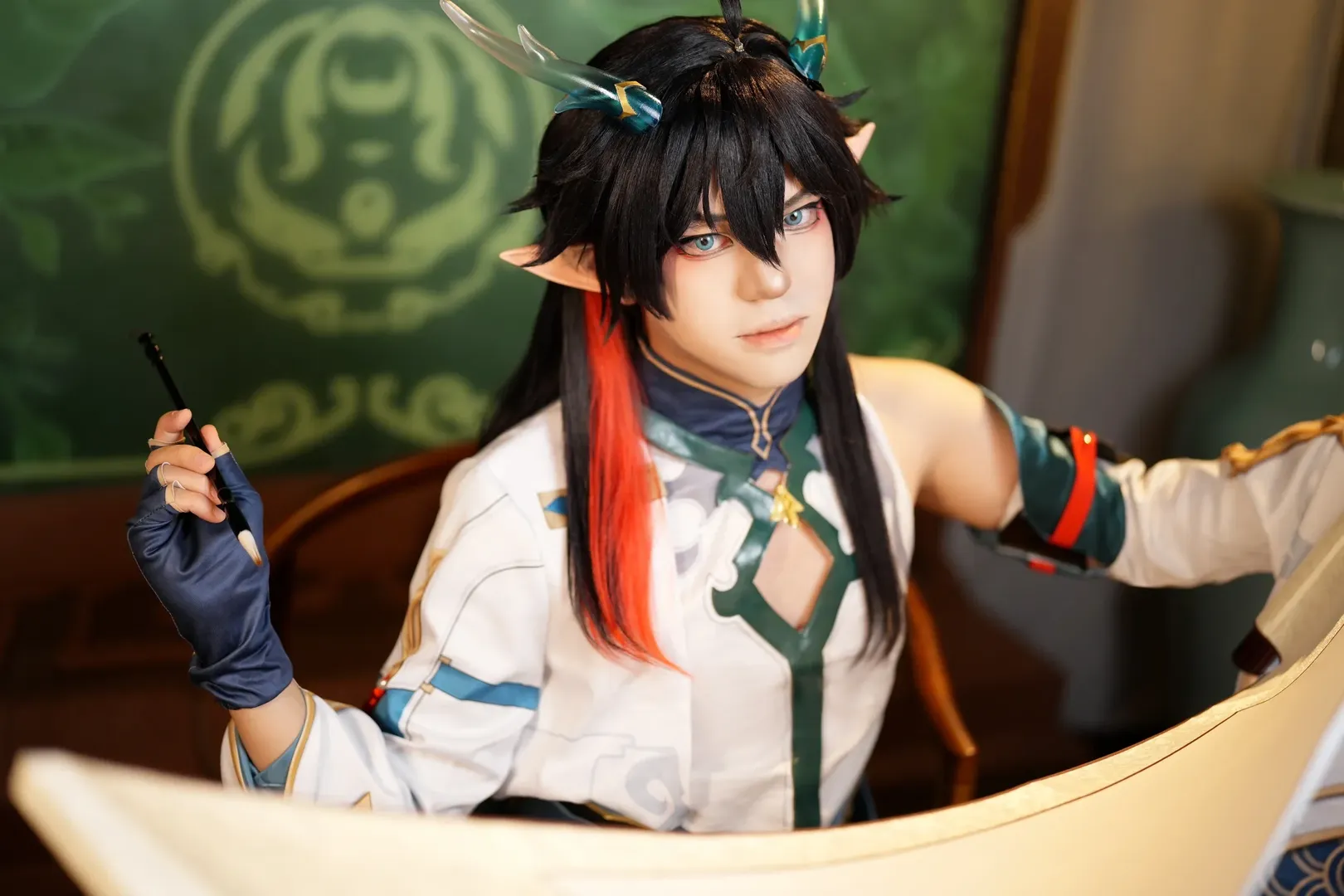 崩坏星穹铁道, cosplay摄影, 国风造型, 饮月君cos, 持明龙尊cos - 第6张