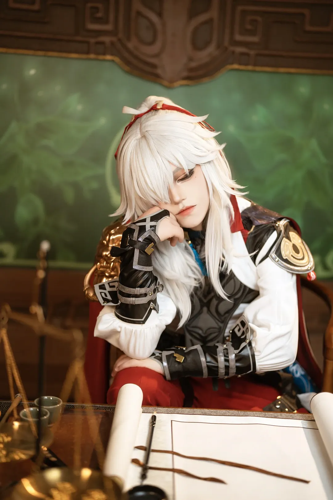 崩坏星穹铁道, cosplay正片, 白毛cos, 景元cos, 仙侠风cos - 第2张