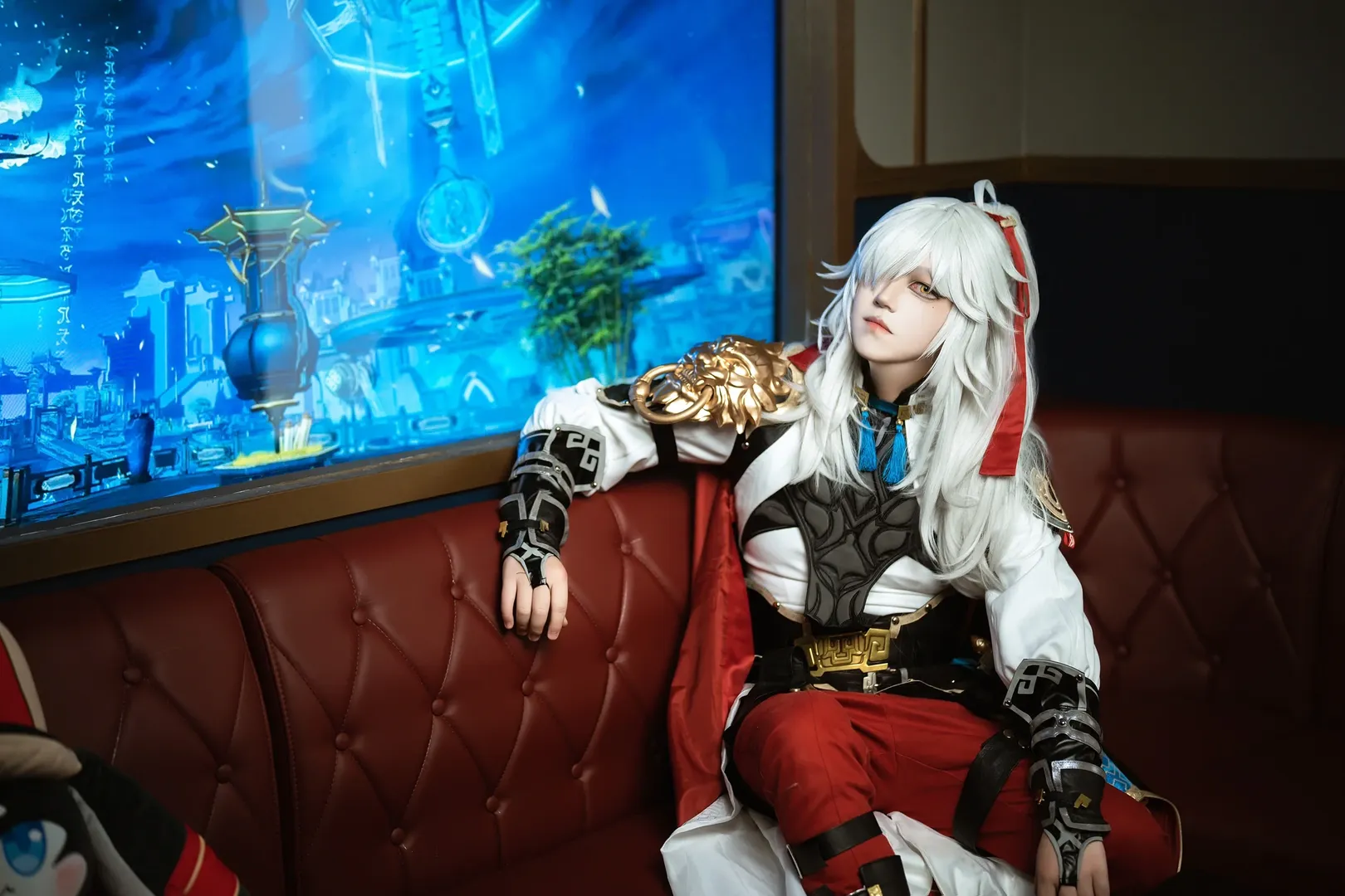 崩壞星穹鐵道, cosplay正片, 白毛cos, 景元cos, 仙俠風cos