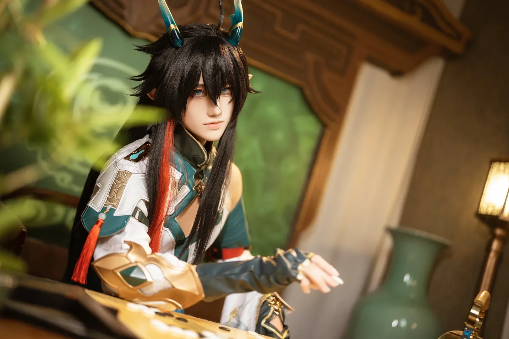 崩坏星穹铁道, cosplay摄影, 龙角造型, 国风幻想cos, 饮月君cos - 第1张