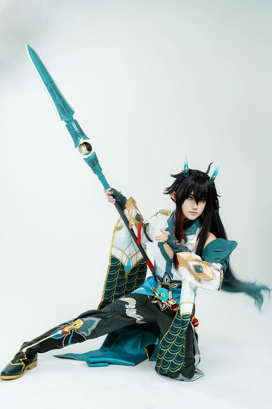 崩坏星穹铁道, cosplay摄影, 龙角造型, 国风幻想cos, 饮月君cos - 第3张