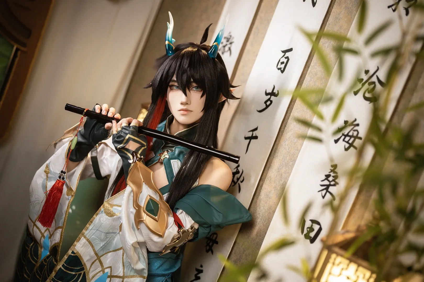 崩坏星穹铁道, cosplay摄影, 龙角造型, 国风幻想cos, 饮月君cos - 第6张