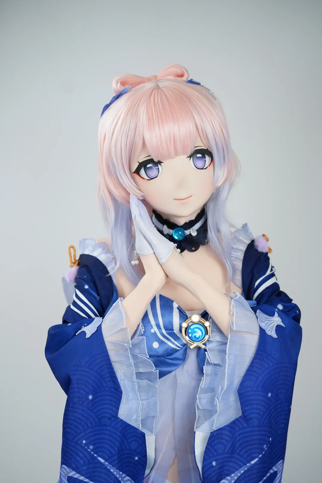 原神, cosplay, 珊瑚宫心海cos, 白丝穿搭, kig - 第1张