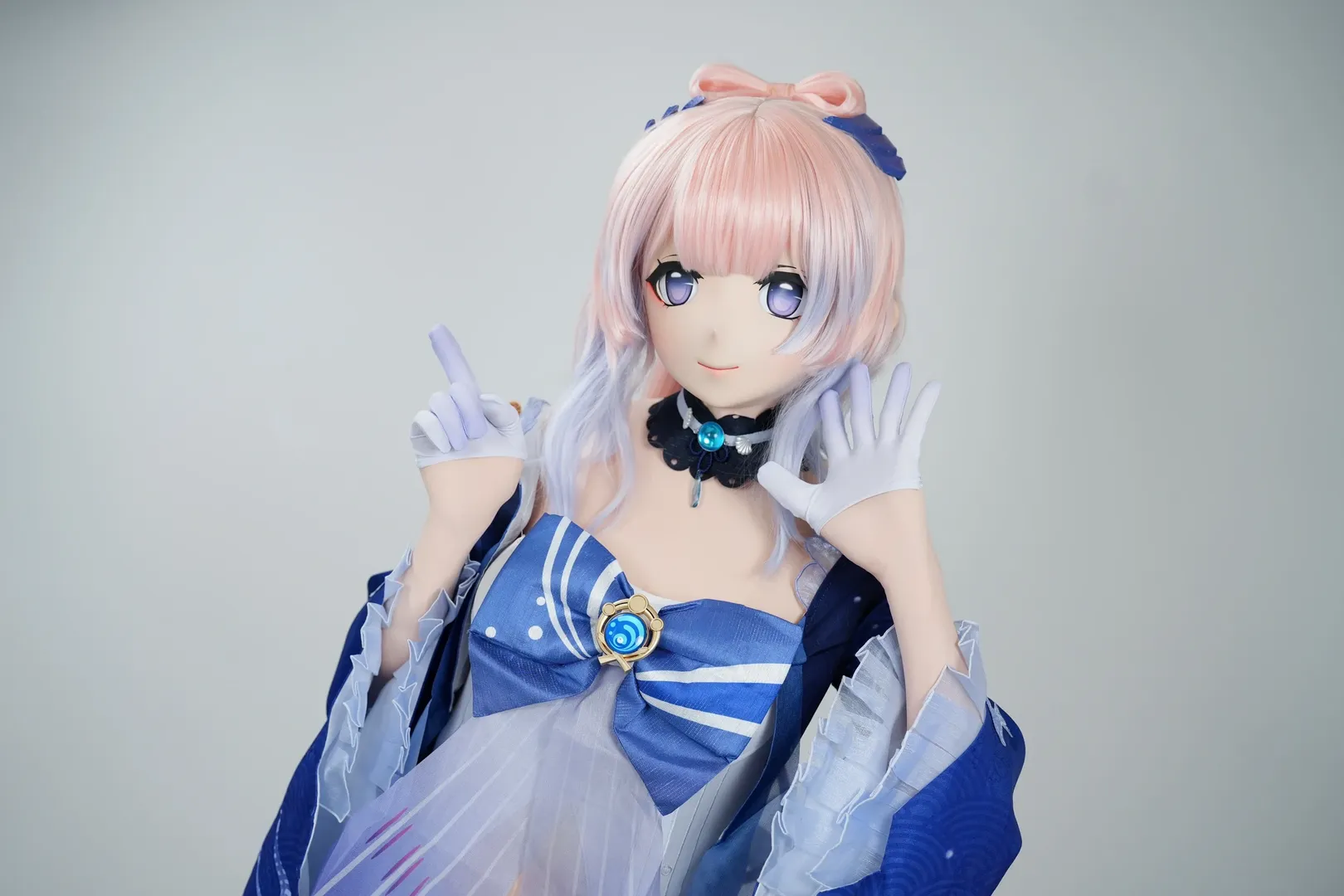 原神, cosplay, 珊瑚宫心海cos, 白丝穿搭, kig - 第3张