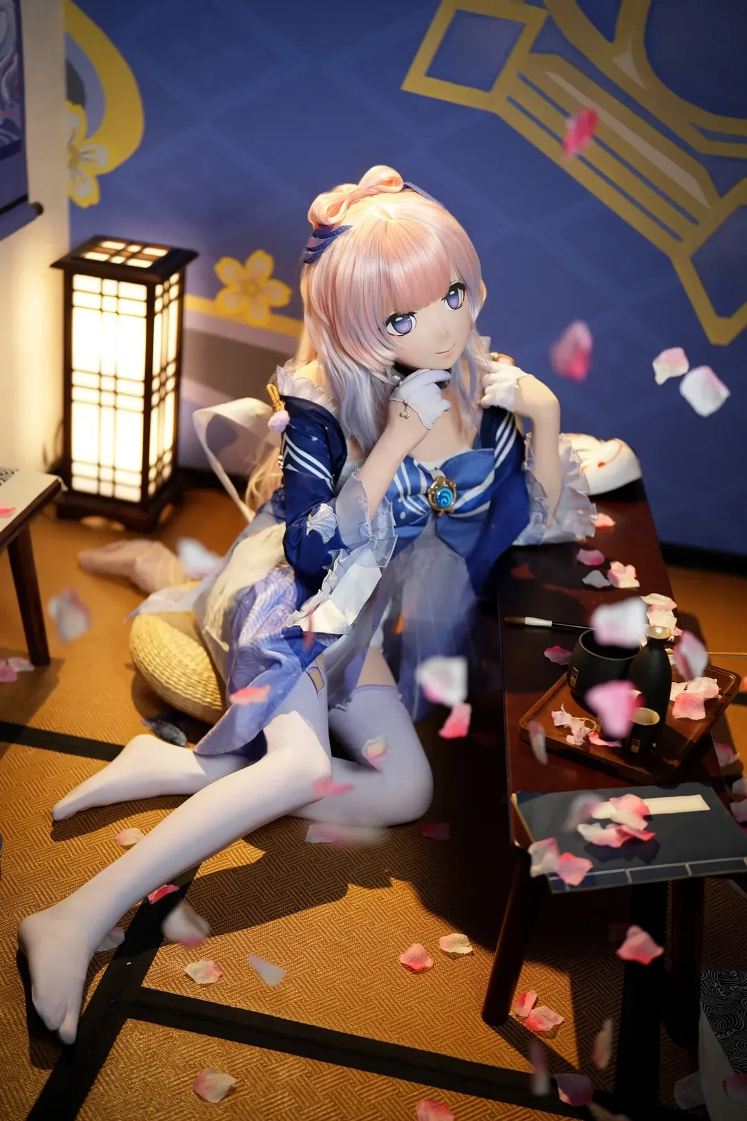 原神, cosplay, 珊瑚宫心海cos, 白丝穿搭, kig - 第4张