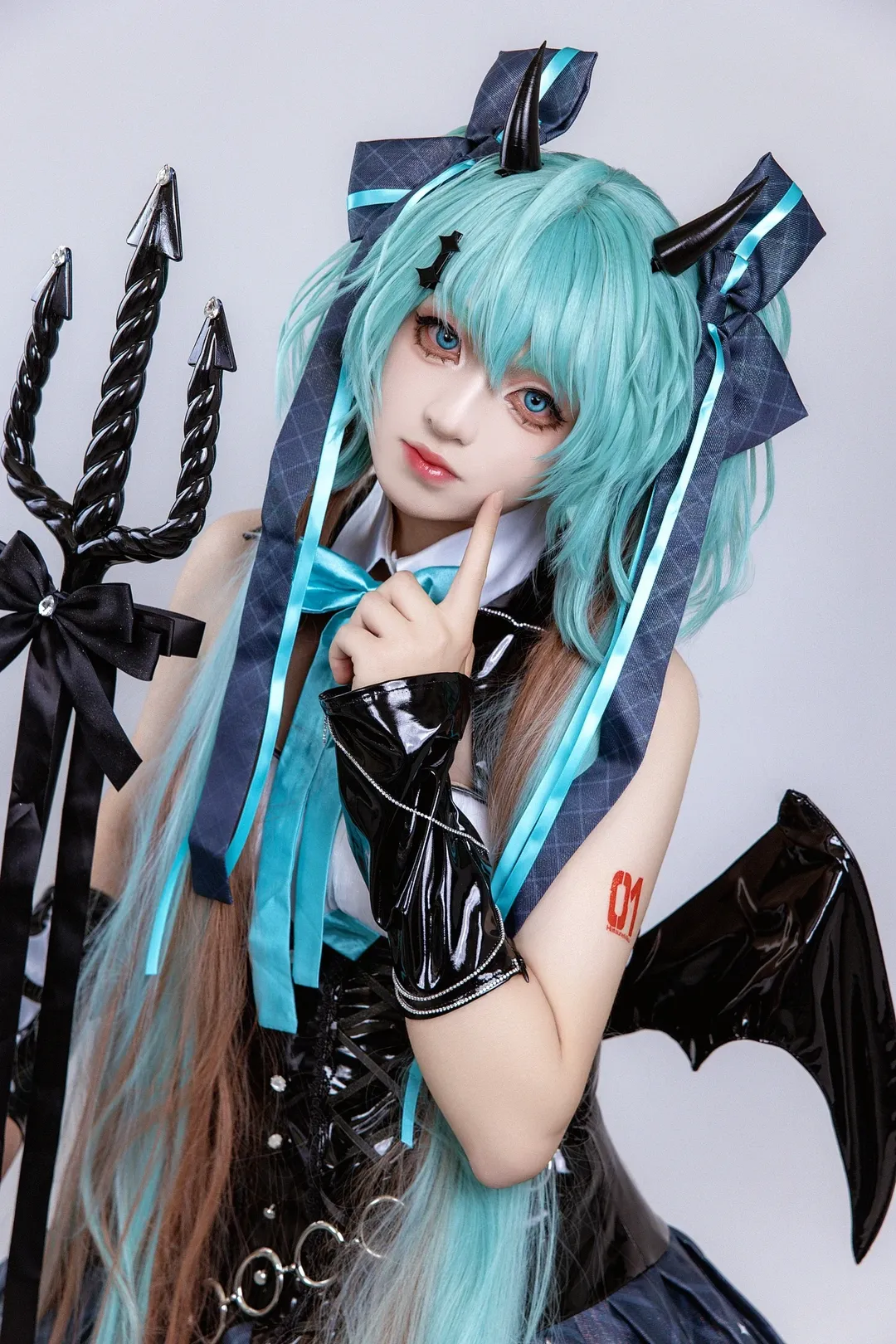 二次元少女, 初音未来, 初音未来cos, cosplay摄影, 小恶魔cos - 第1张