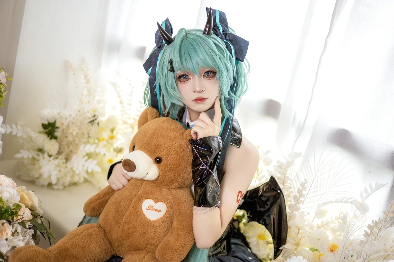 二次元少女, 初音未来, 初音未来cos, cosplay摄影, 小恶魔cos - 第2张