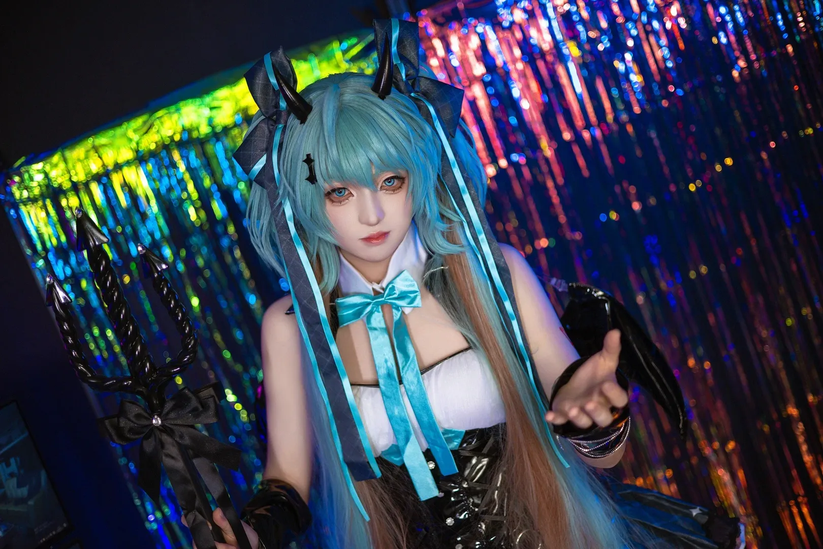 二次元少女, 初音未来, 初音未来cos, cosplay摄影, 小恶魔cos - 第3张