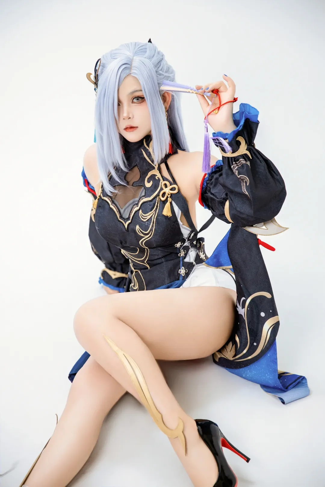 原神, 申鹤cos, cosplay摄影, 国风二次元, 冷花幽露