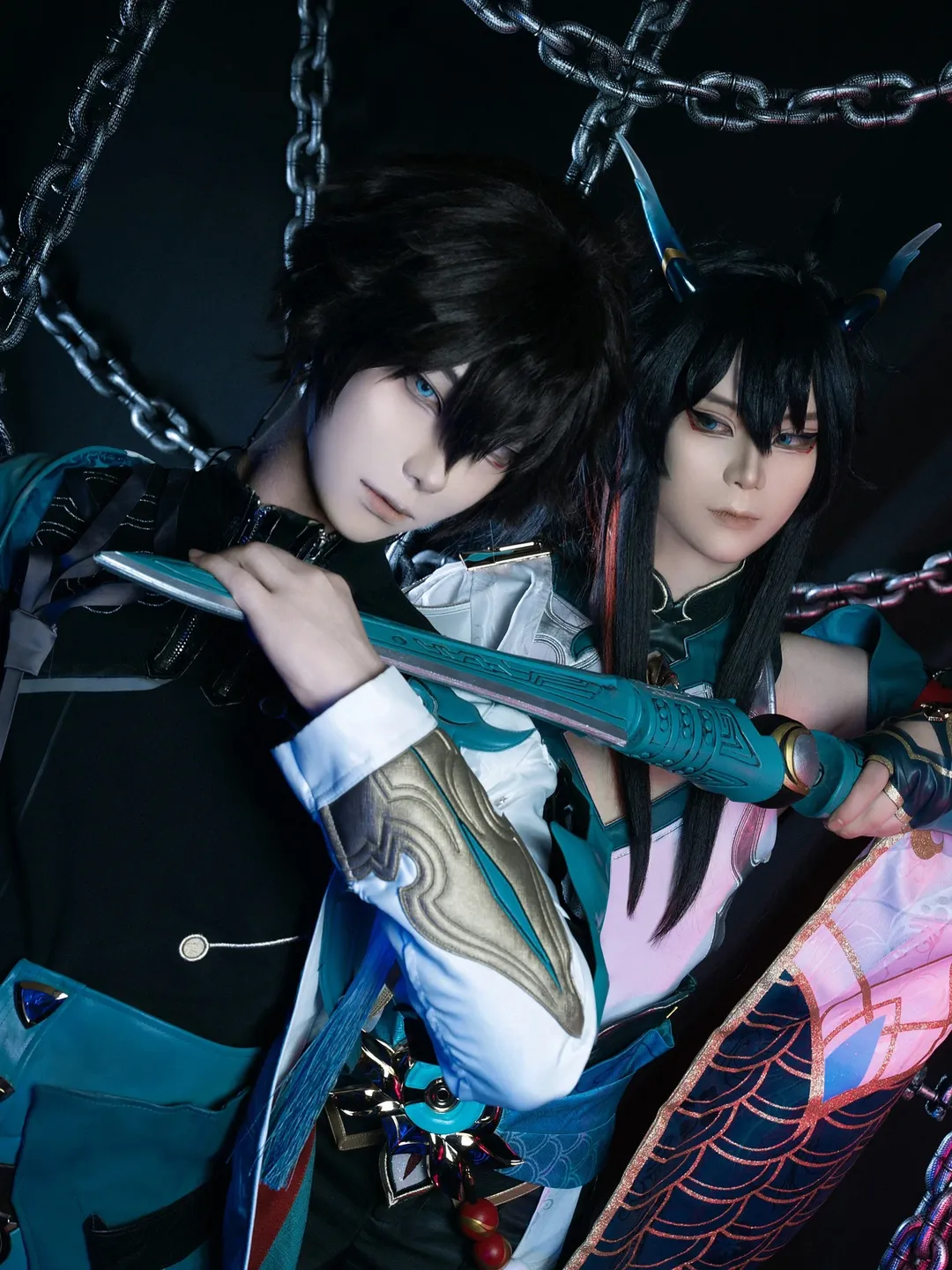 ロールプレイ, 二次元撮影, 崩壊：スターレイル, コスプレ撮影, 丹恒・飲月君コスプレ - 1枚目