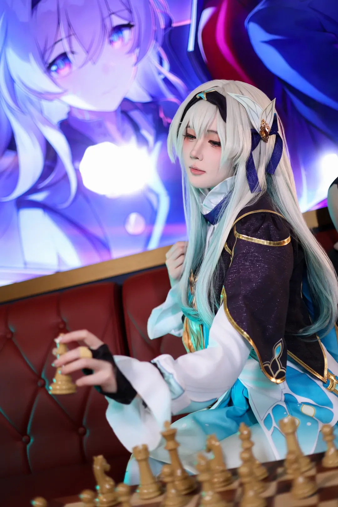 崩坏星穹铁道, 流萤cos, 二次元角色, cosplay摄影, 丝袜穿搭 - 第3张