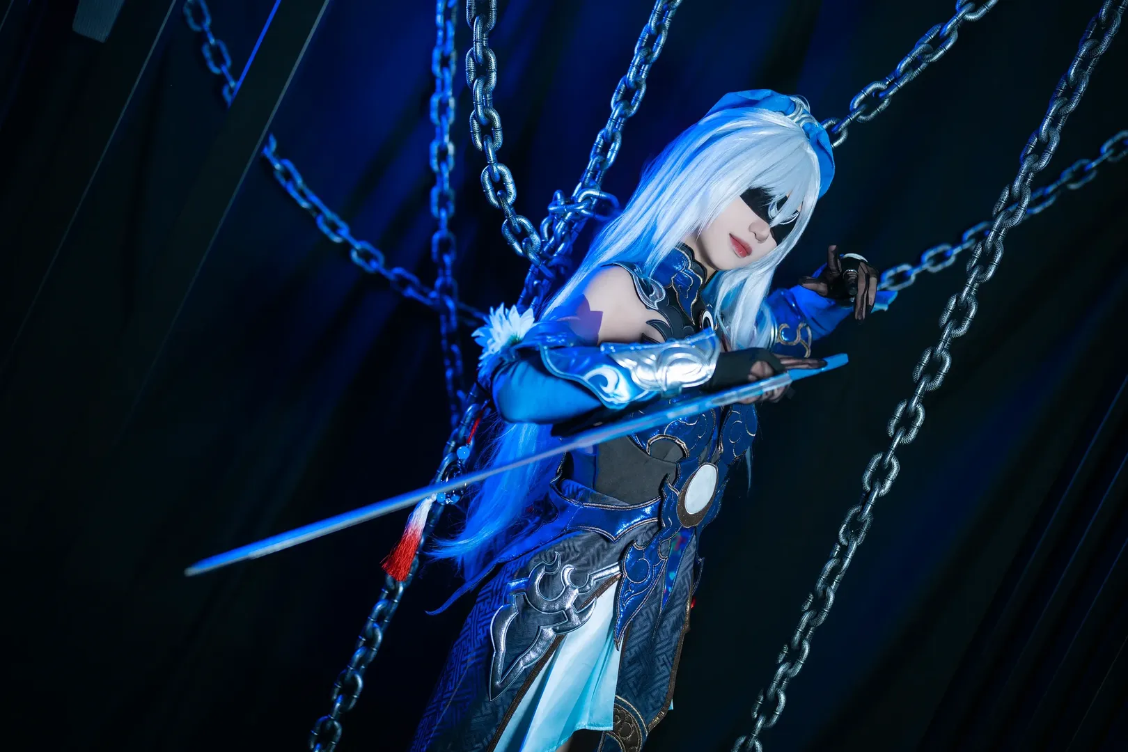 崩壊：スターレイル, 鏡流 コスプレ, コスプレ撮影, 国風二次元, 白髪赤眼 - 5枚目