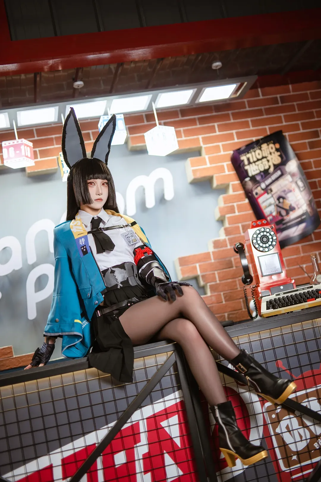 绝区零, 星见雅cos, 兔耳, 黑丝, cosplay穿搭