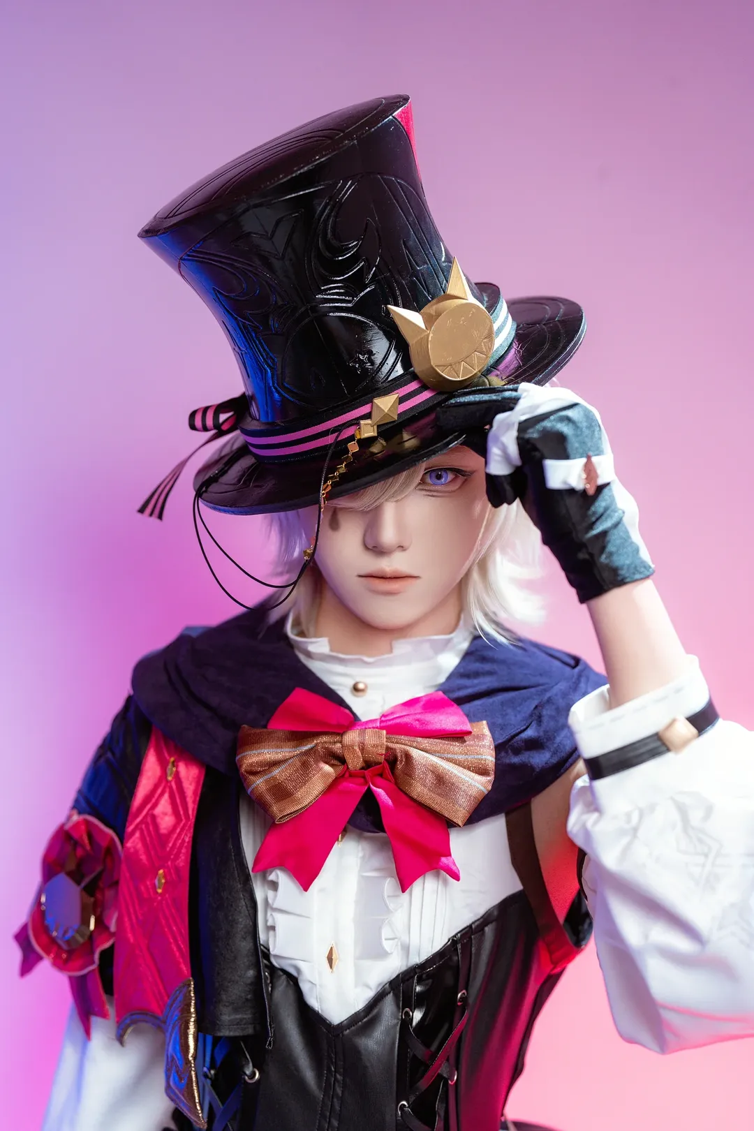 原神, cosplay, 丝袜穿搭, 林尼cos, 魔术师造型 - 第1张