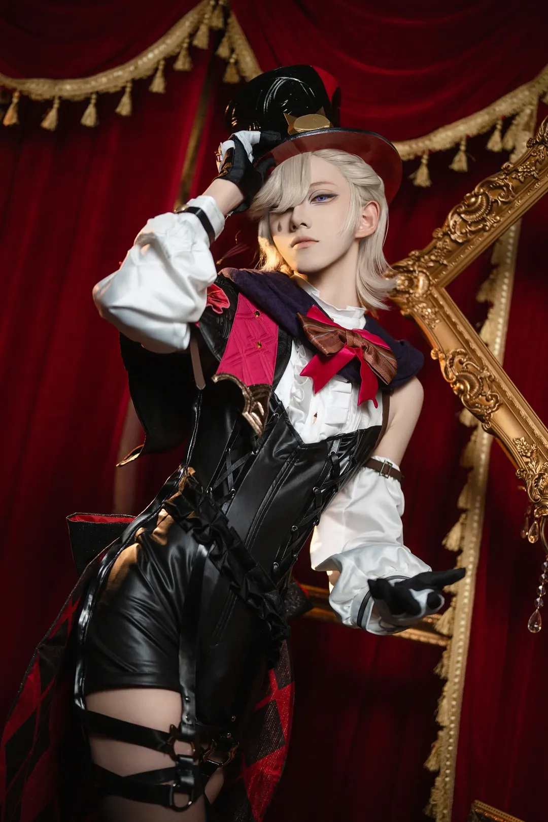 原神, cosplay, 丝袜穿搭, 林尼cos, 魔术师造型 - 第2张