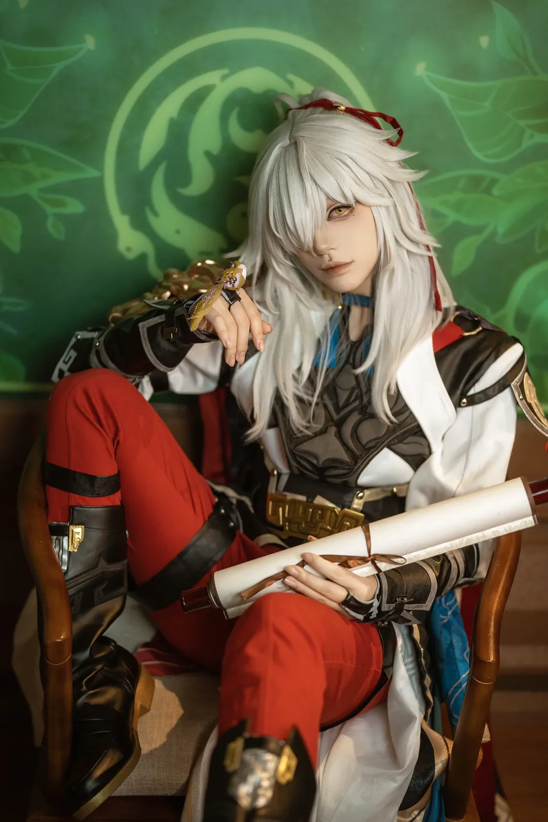 cosplay, 二次元摄影, 崩坏星穹铁道, 白发造型, 景元cos