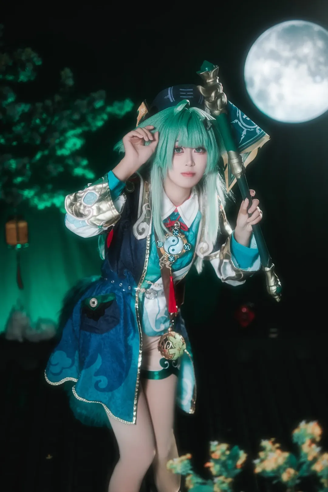 Honkai: Star Rail, Anime cosplay, Huohuo cosplay, White thigh-highs outfit, HoYoLAB fan content - Image 2