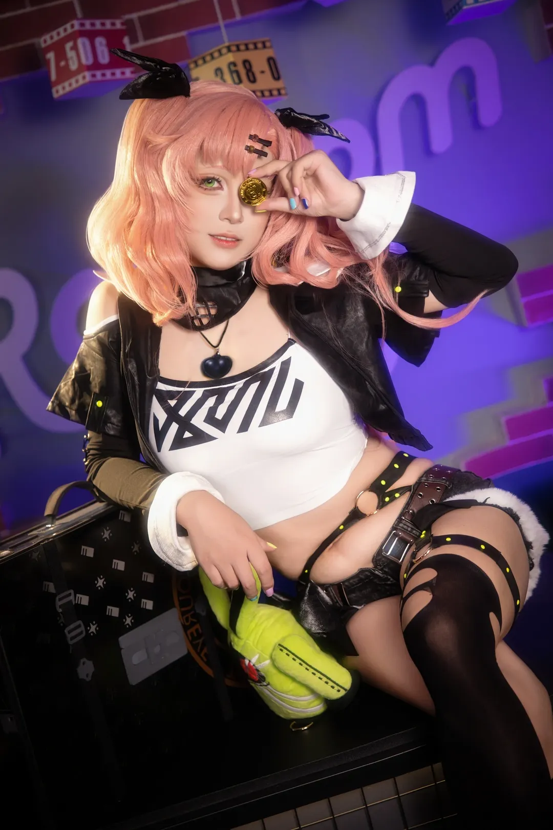 ゼンレスゾーンゼロ, コスプレ, 二次元コスプレ, 黒ストッキングコスプレ, にこ コスプレ