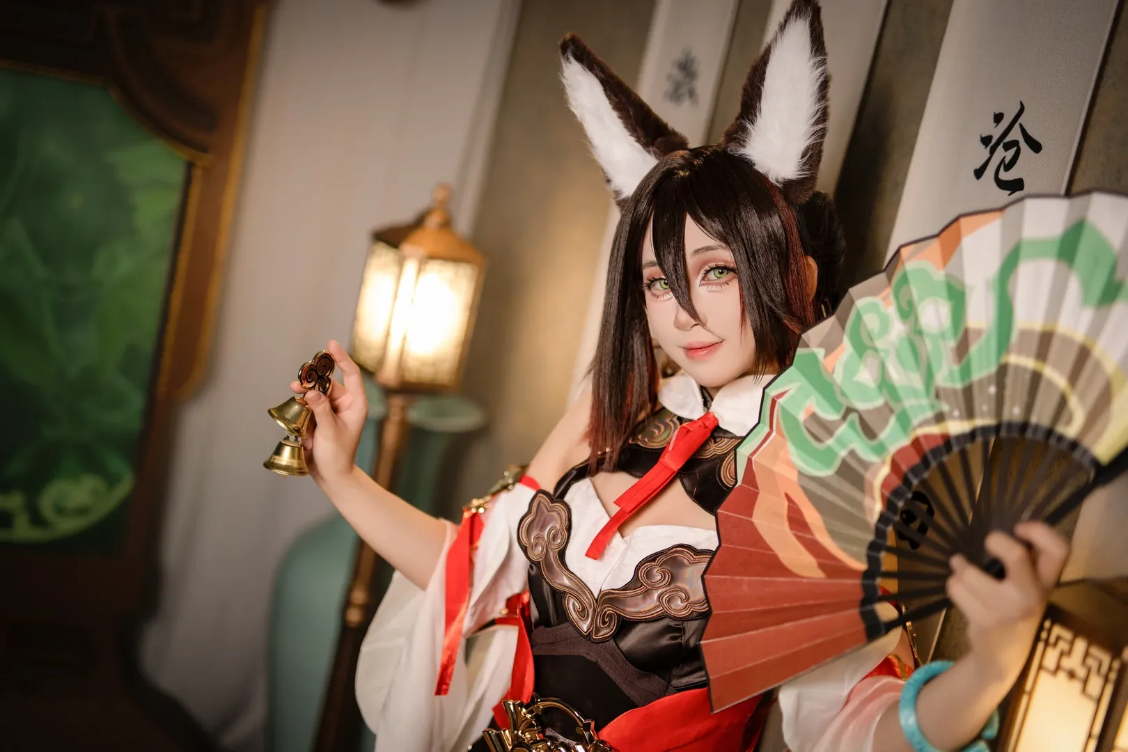 崩坏星穹铁道, 古风cosplay, 停云cos, 兽耳少女, 月下夜景 - 第2张