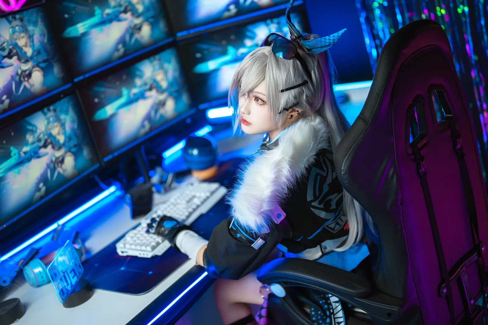 崩坏星穹铁道, 赛博朋克, 银狼cos, 电竞cosplay, 网袜cos - 第5张