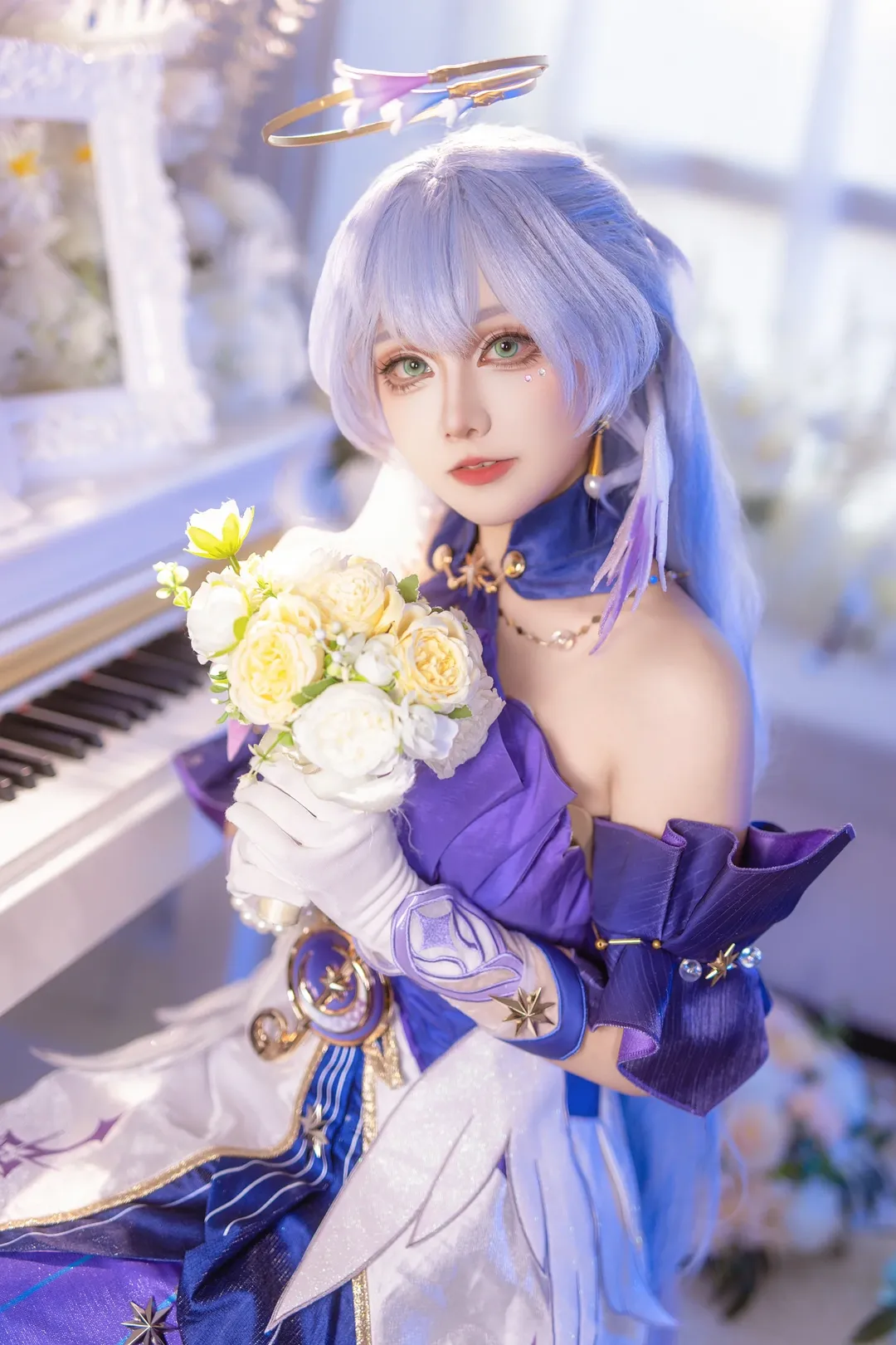 崩坏星穹铁道, 知更鸟cos, 二次元cosplay, cos摄影, 浅蓝假发 - 第1张