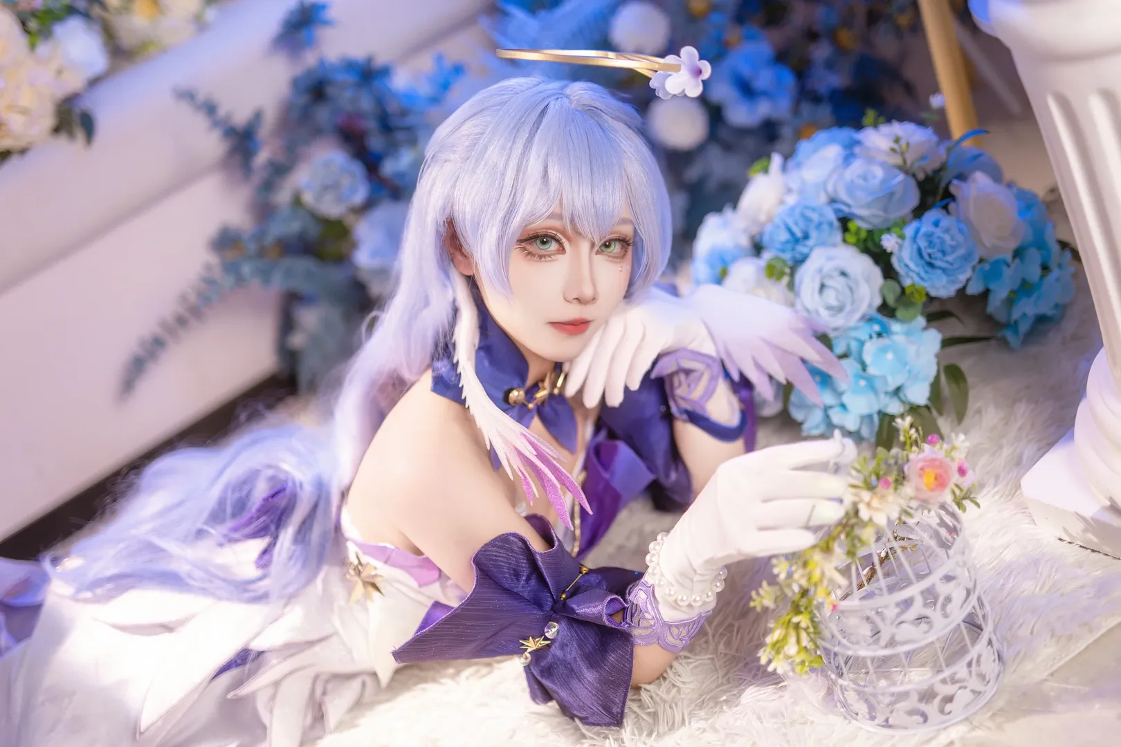崩坏星穹铁道, 知更鸟cos, 二次元cosplay, cos摄影, 浅蓝假发 - 第2张
