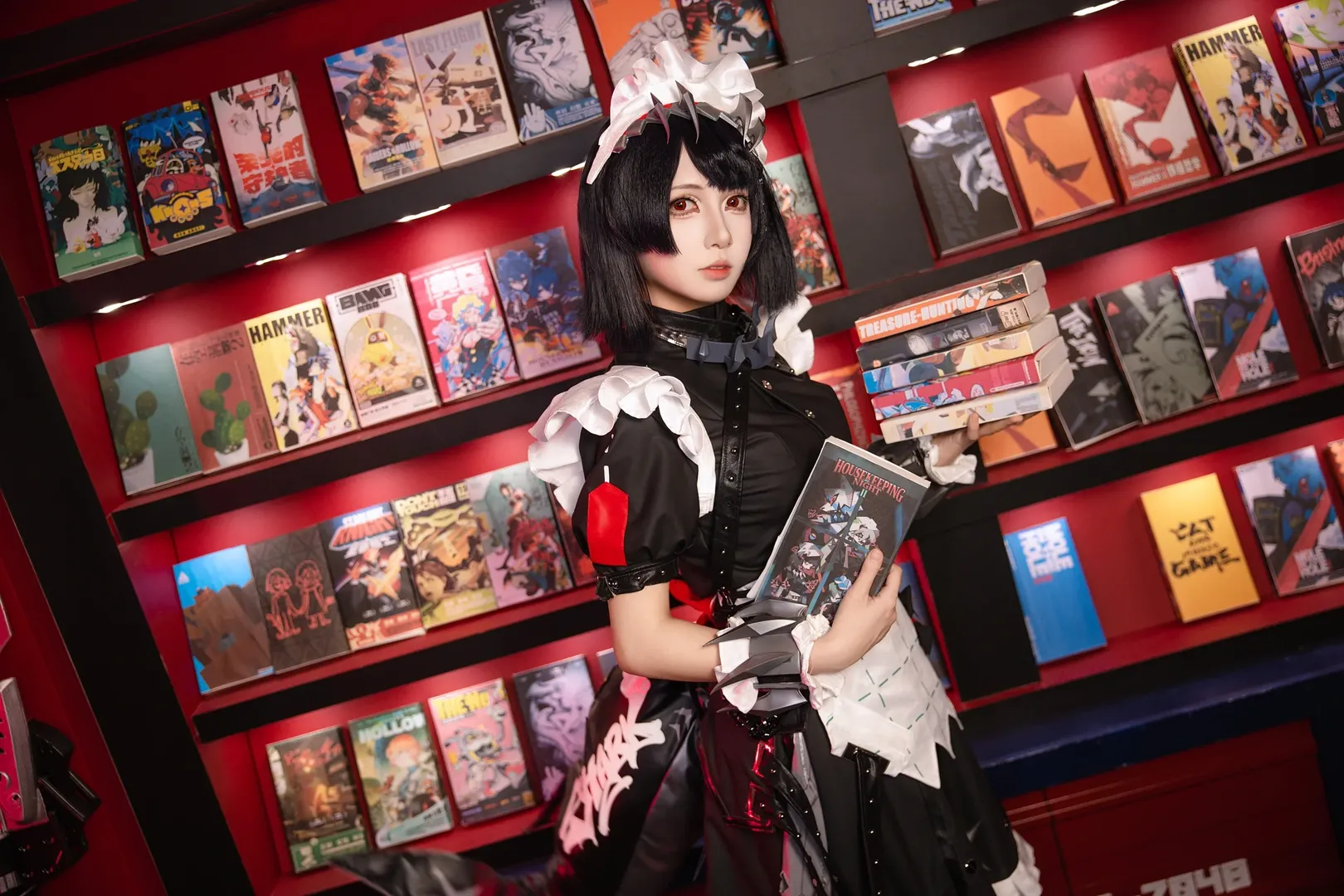 绝区零, Cosplay摄影, 艾莲乔cos, 鲨鱼妹, 黑丝穿搭 - 第4张