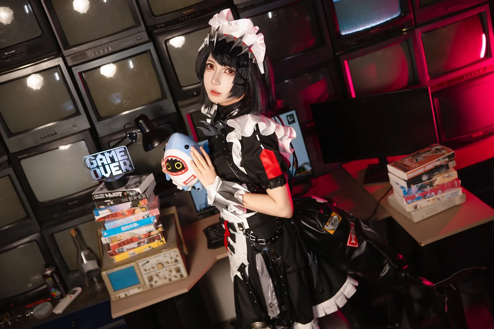 绝区零, Cosplay摄影, 艾莲乔cos, 鲨鱼妹, 黑丝穿搭 - 第6张