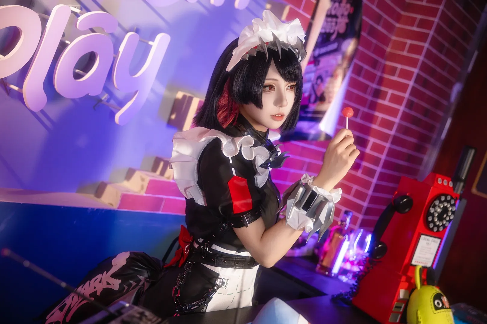 绝区零, Cosplay摄影, 艾莲乔cos, 鲨鱼妹, 黑丝穿搭 - 第7张