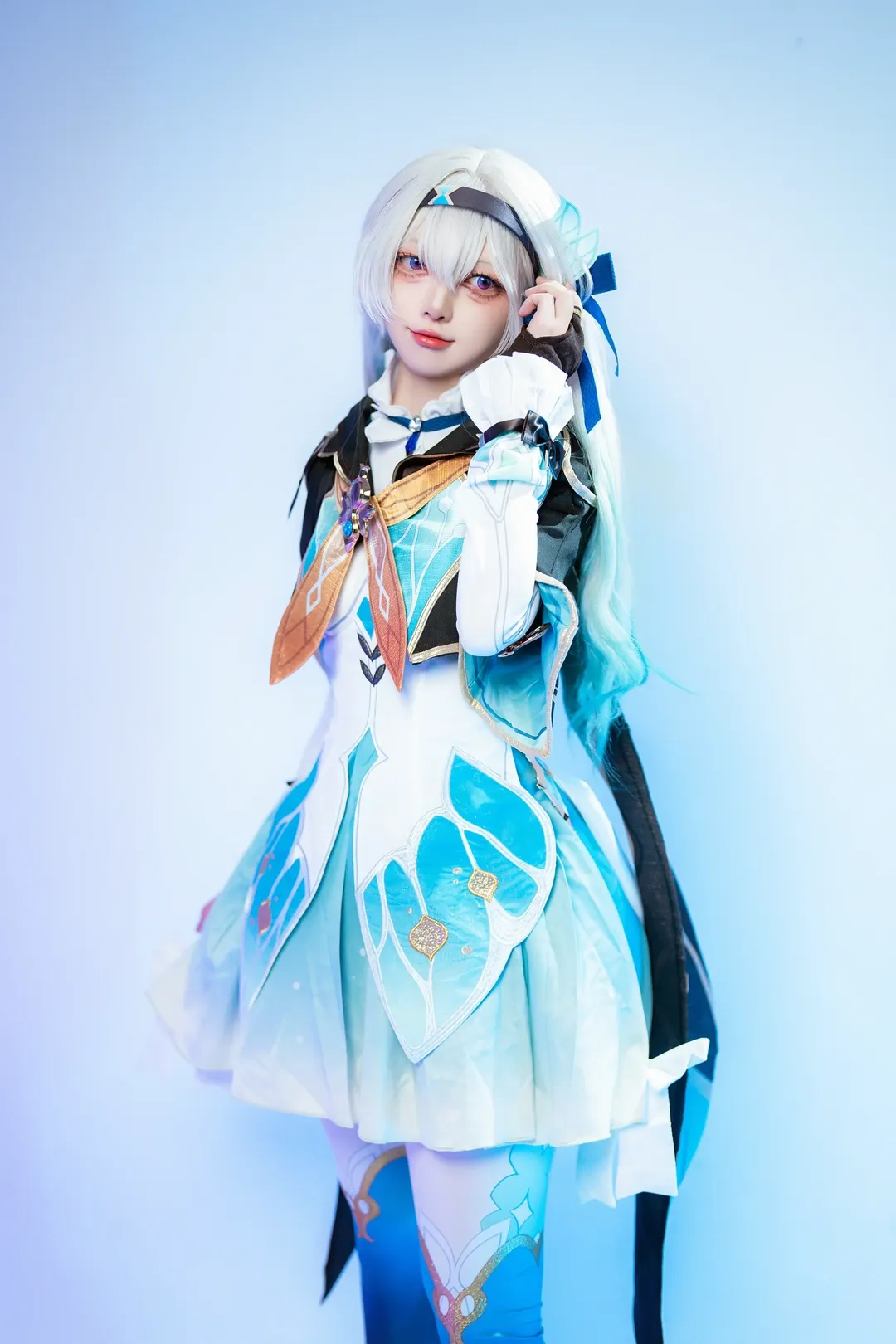 二次元, cosplay, 崩坏星穹铁道, 流萤cos, 丝袜 - 第7张