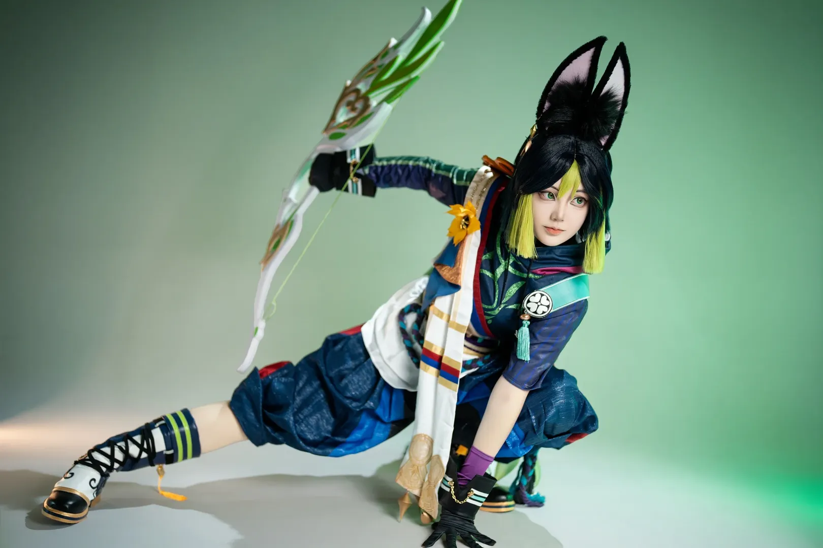 Genshin Impact, cosplay, Animal ears, Tighnari cosplay, Forest ranger