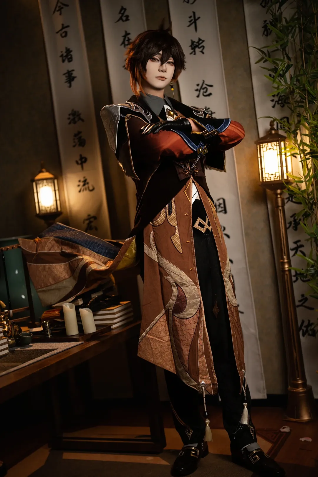 原神, 原神创作者激励计划, 二次元cosplay, 国风cosplay, 钟离cos - 第1张