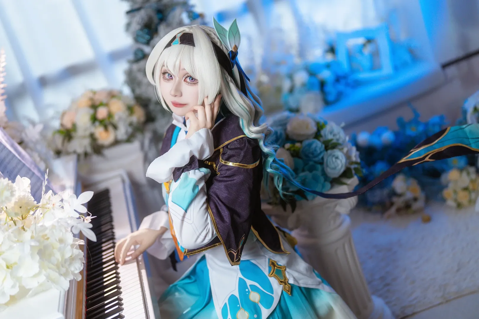 崩坏星穹铁道, 少女写真, 流萤cos, 二次元cosplay, 丝袜穿搭 - 第3张