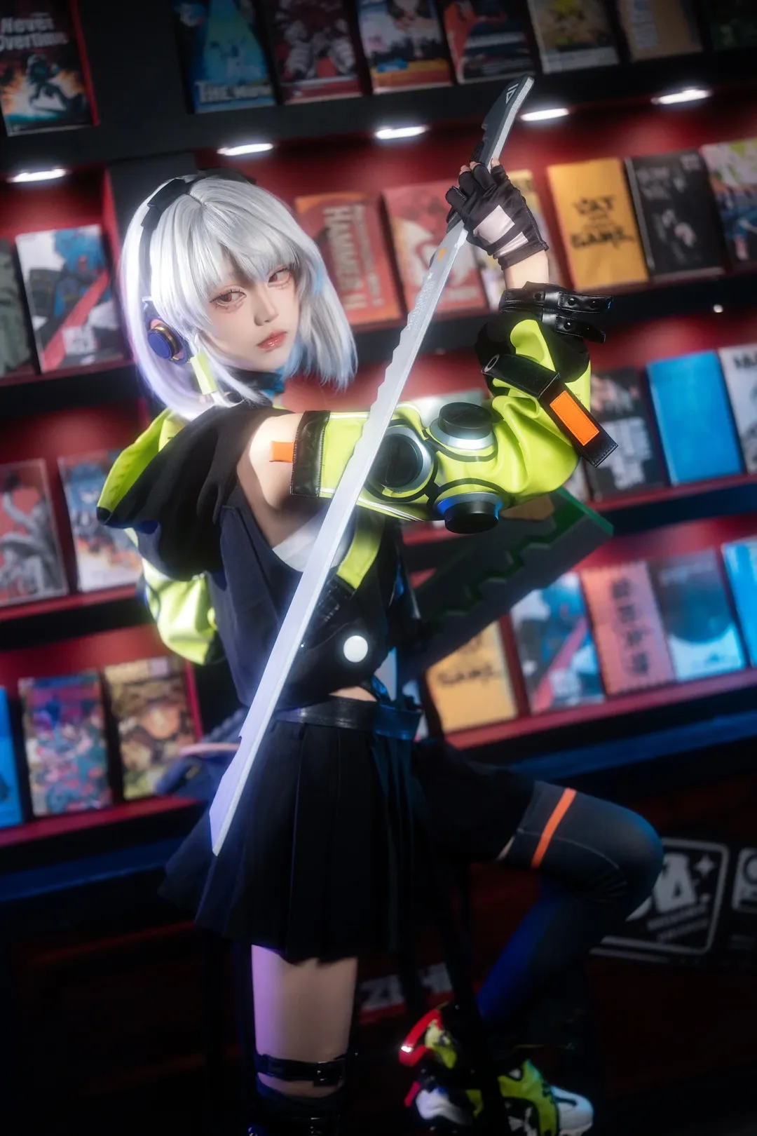 Zenless Zone Zero, cosplay, Anime-style photography, Stocking outfit, Anby cosplay - Image 4
