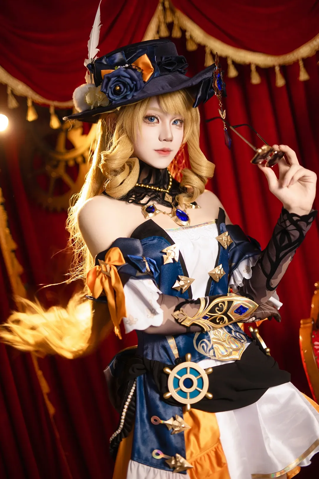 Genshin Impact, Fontaine, Anime cosplay, Stocking outfit, Navia cosplay - Image 2