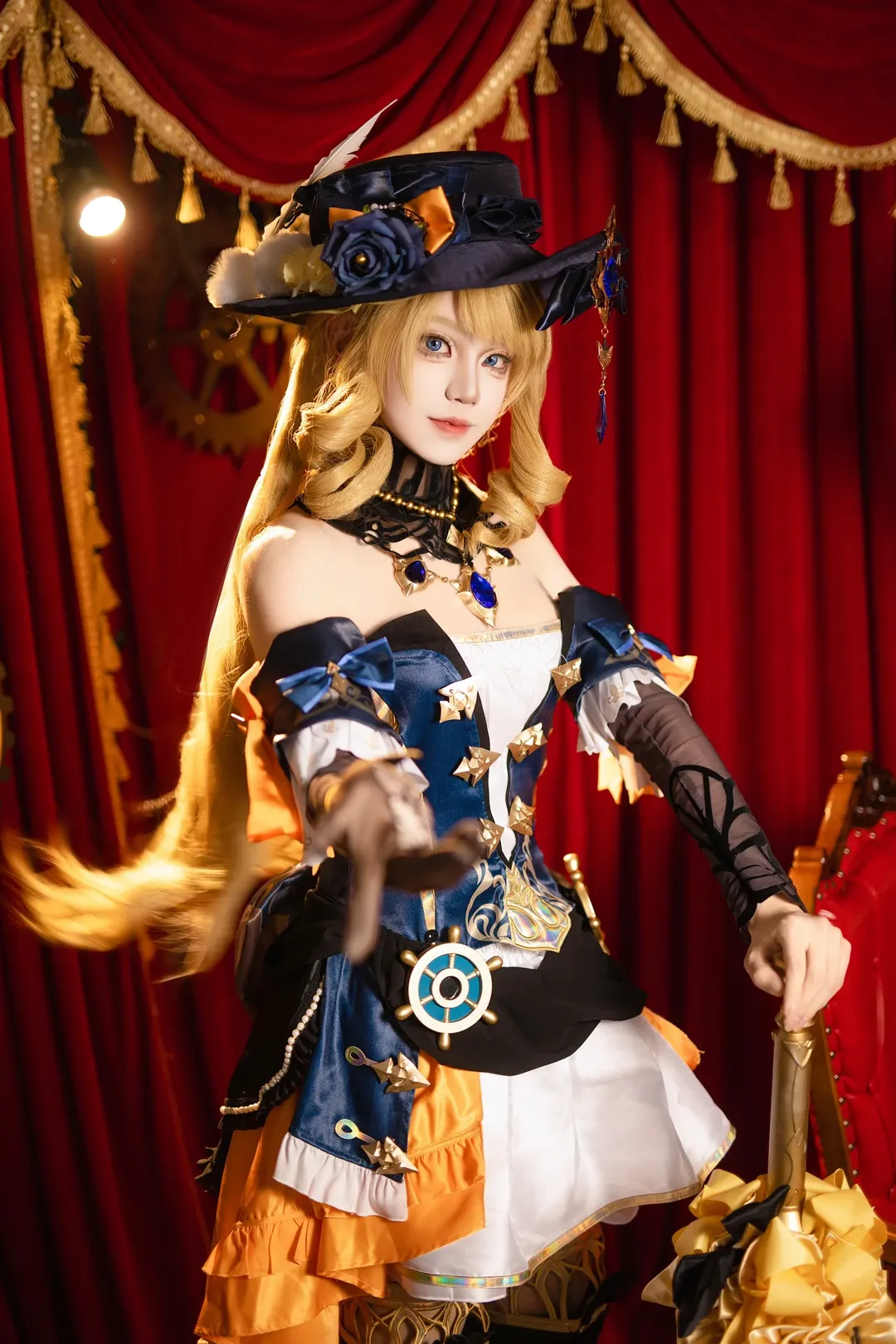 Genshin Impact, Fontaine, Anime cosplay, Stocking outfit, Navia cosplay - Image 4