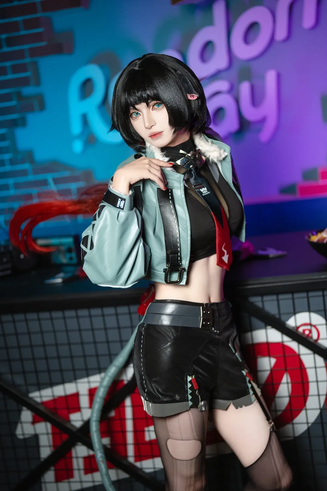 絕區零, cosplay攝影, 機能風穿搭, 簡杜cos, 機能風連褲襪