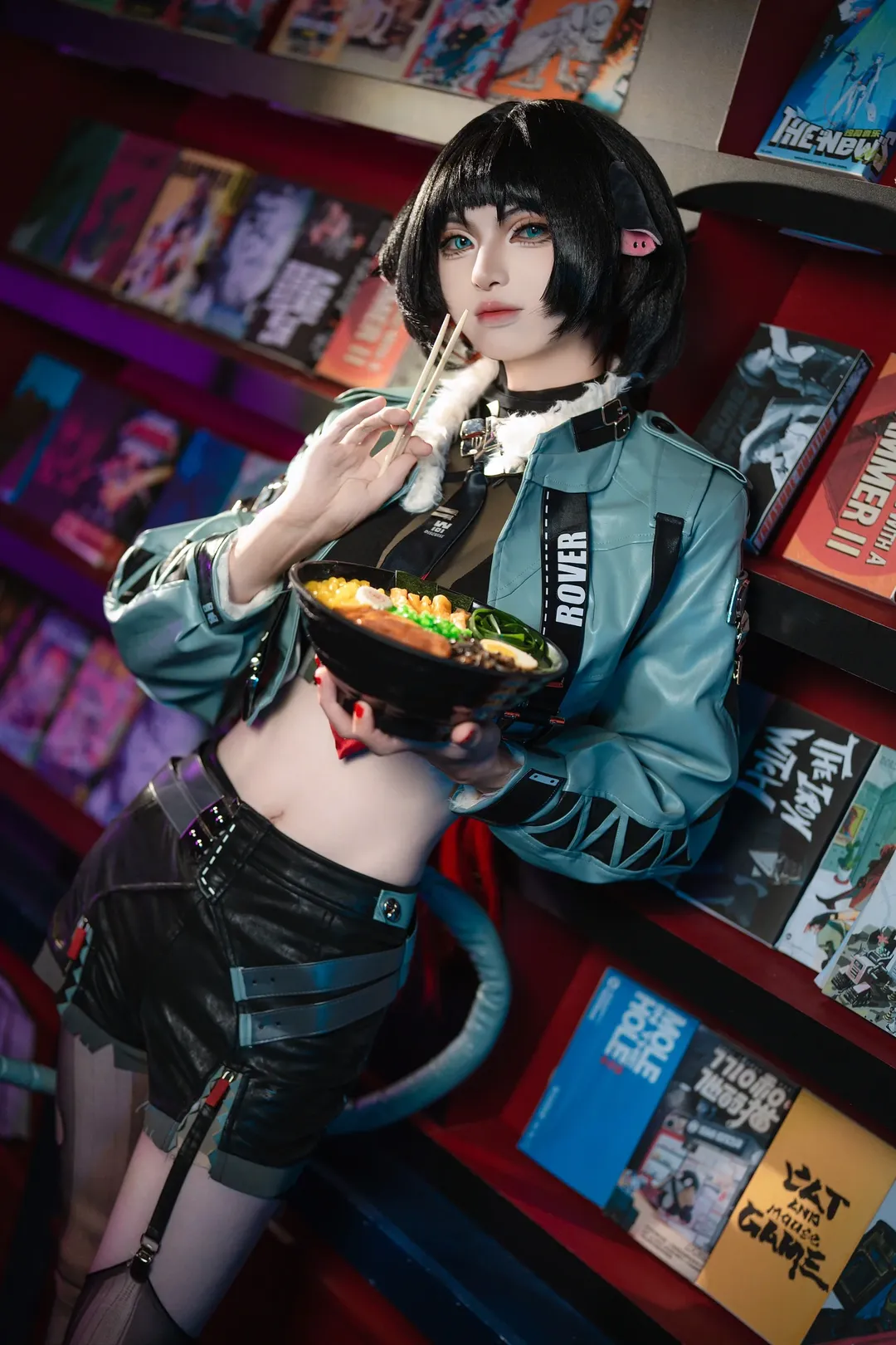 Zenless Zone Zero, Cosplay photography, Techwear outfit, Jane Doe cosplay, Techwear tights - Image 5