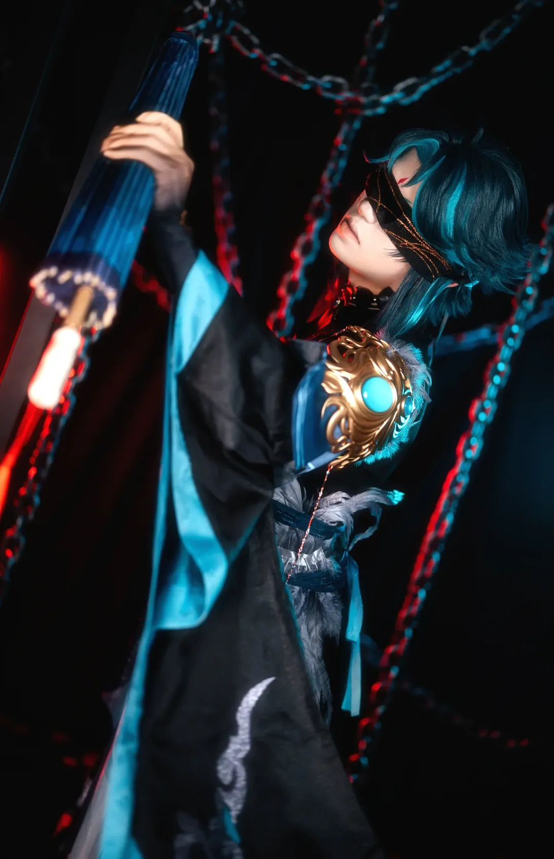 原神, コスプレ撮影, 魈 コスプレ, 古風なスタイル, イベントのお客様の写真 - 2枚目