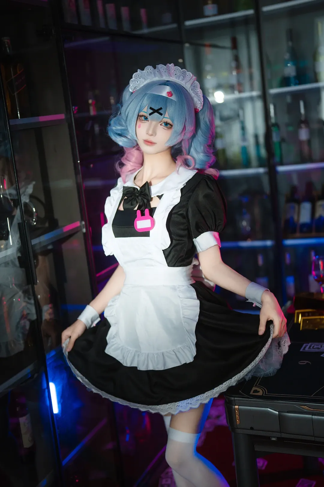 二次元摄影, 女仆装, 初音未来cos, 白丝, 暗黑风 - 第3张