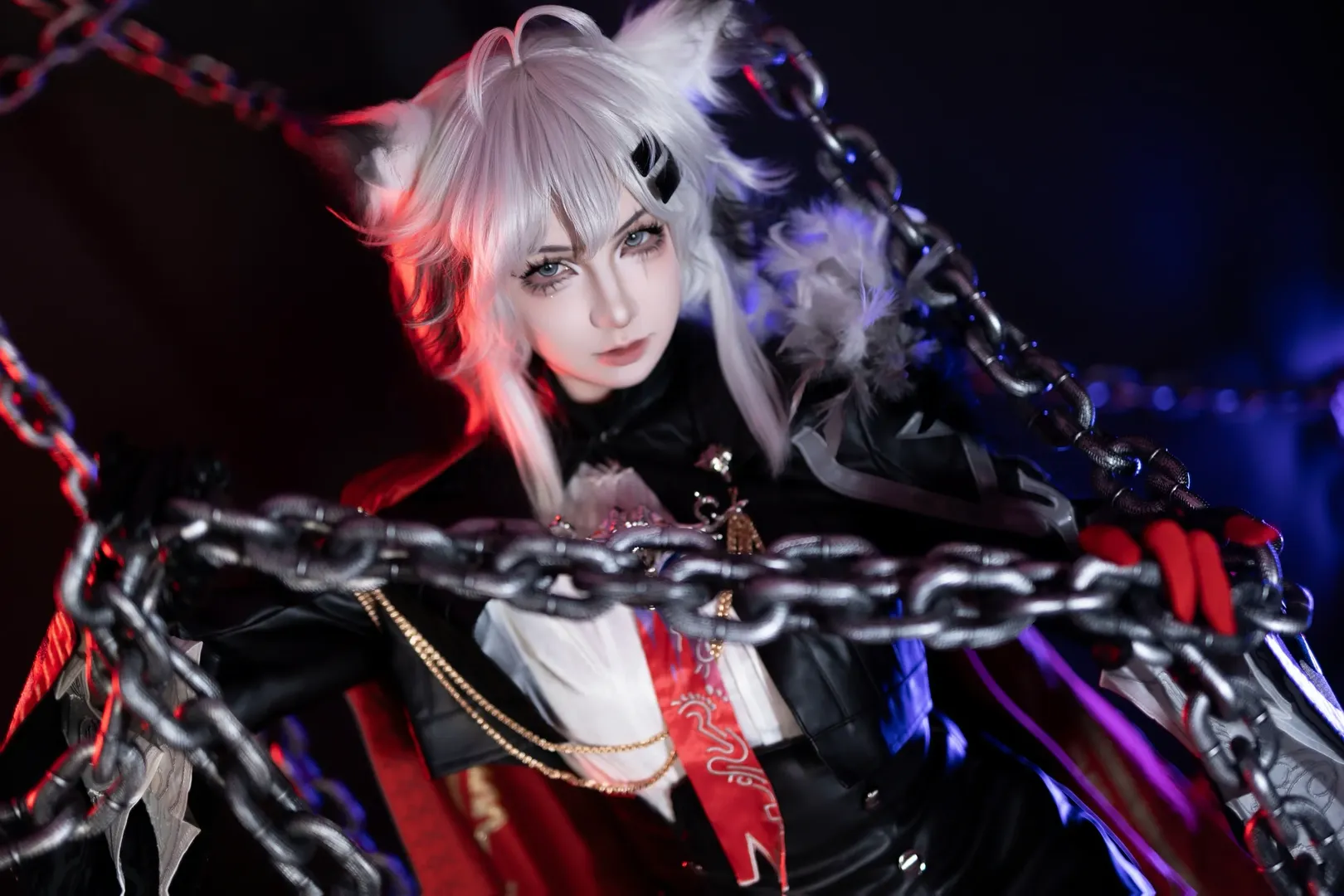 明日方舟, 拉普兰德cos, 二次元cos, cosplay穿搭, 黑丝穿搭 - 第1张